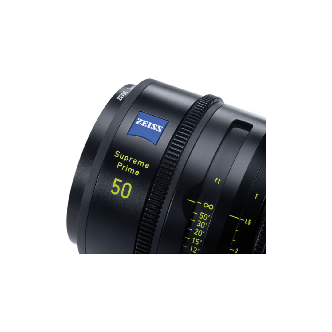 ZEISS Supreme Prime 50mm T1.5 cinema prime lens available for rent at Camera Club Bangalore.