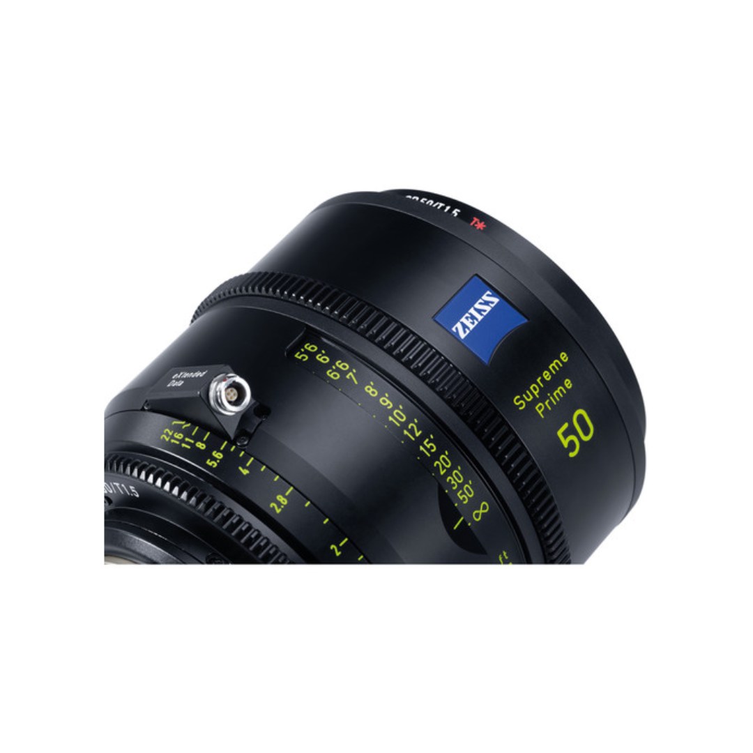 ZEISS Supreme Prime 50mm T1.5 cinema prime lens available for rent at Camera Club Bangalore.