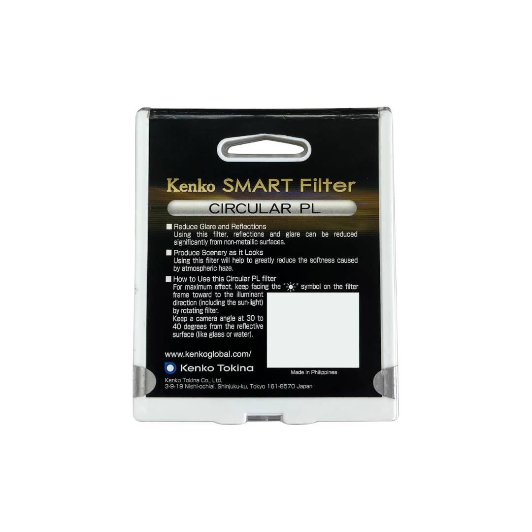 Kenko 72mm C-PL Smart Filter Slim RENT BLR Circular Polarizing Lens Filter