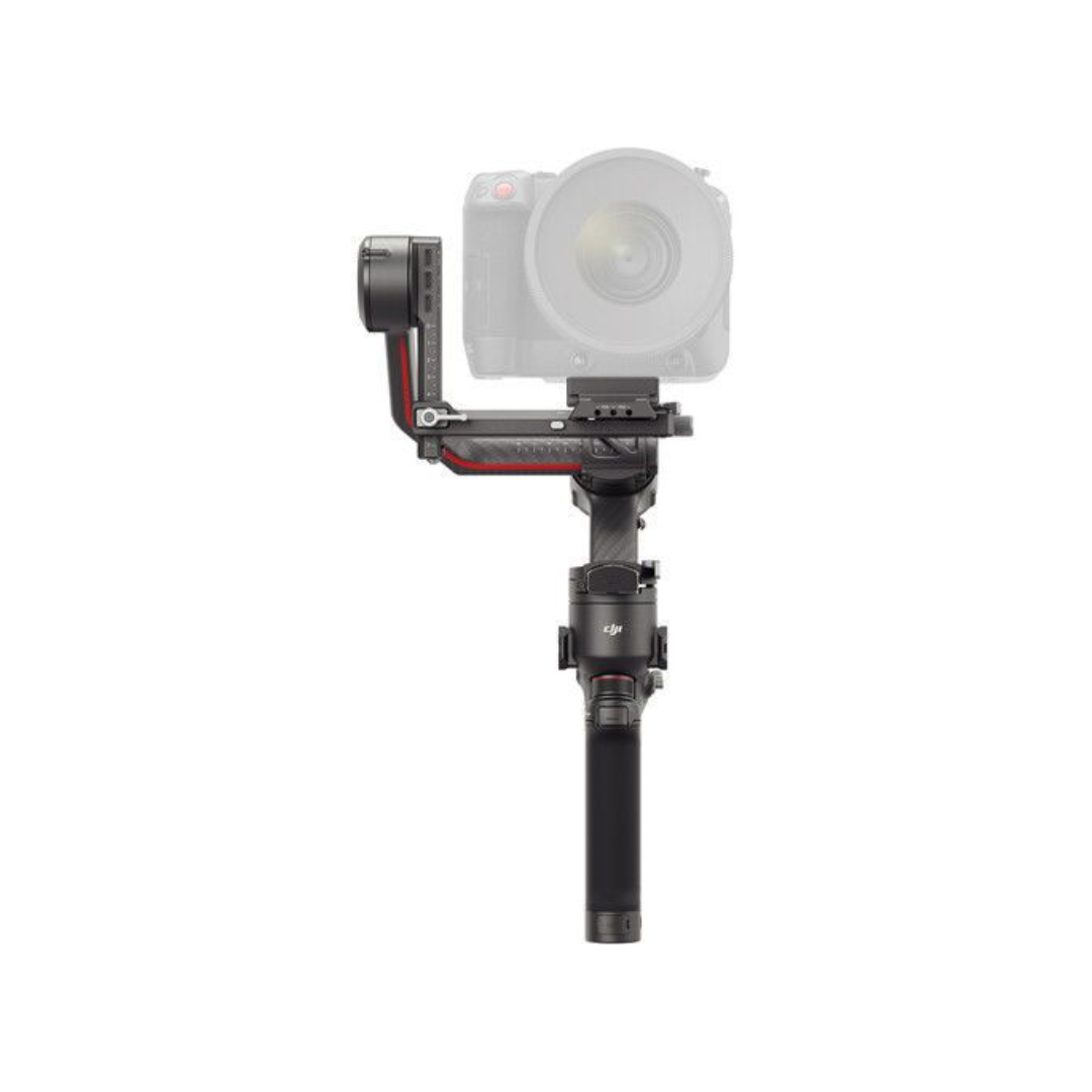 DJI RS 3 Pro professional 3-axis gimbal stabilizer available for rent in Bangalore from Camera Club for cinema cameras and mirrorless setups.