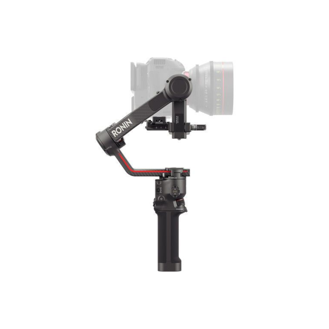 DJI RS 3 Pro professional 3-axis gimbal stabilizer available for rent in Bangalore from Camera Club for cinema cameras and mirrorless setups.