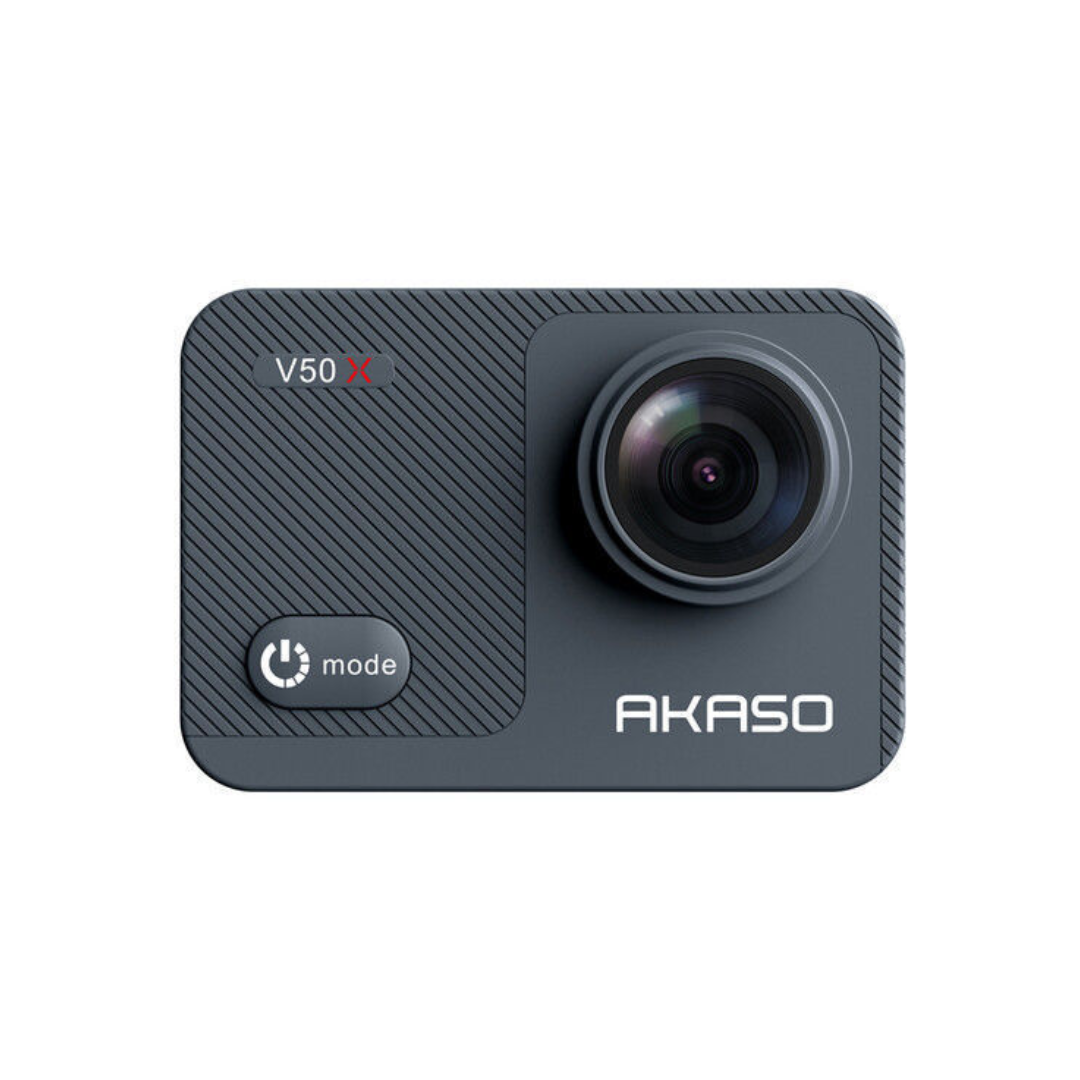 Unboxed AKASO V50 X action camera with accessories