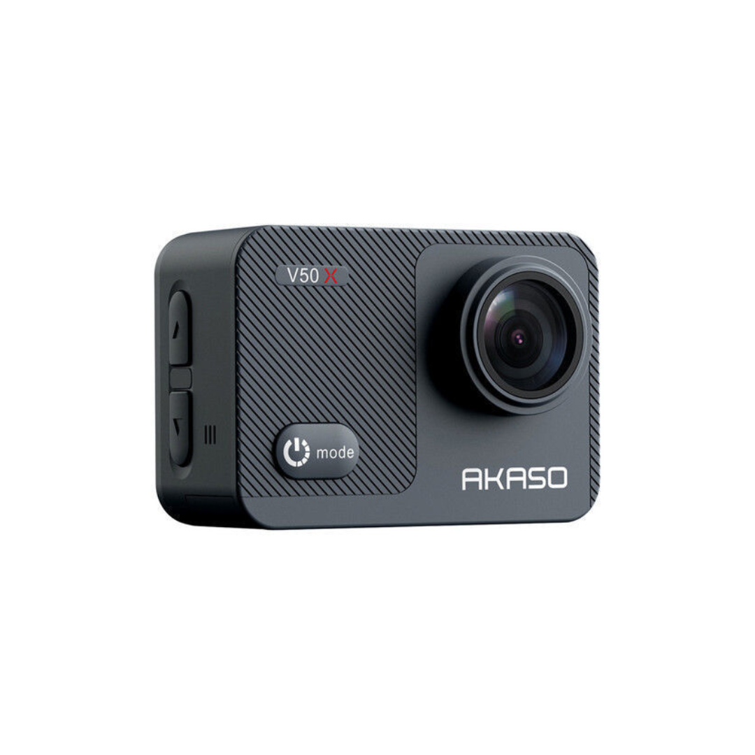 Unboxed AKASO V50 X action camera with accessories