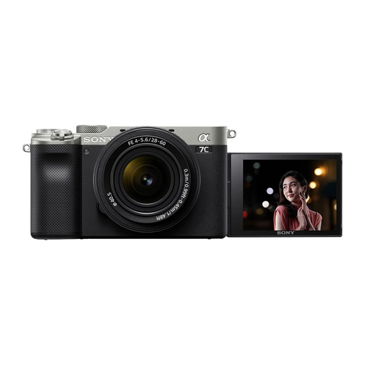 Unboxed Sony Alpha ILCE-7CL full-frame mirrorless camera with 28-60mm zoom lens