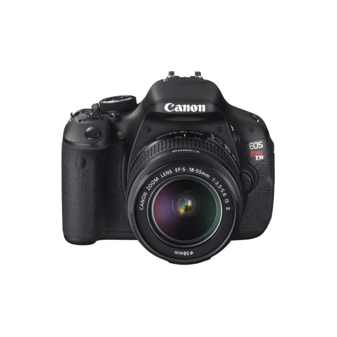Used Canon EOS Rebel T3i DSLR camera with EF-S 18-55mm IS II lens
