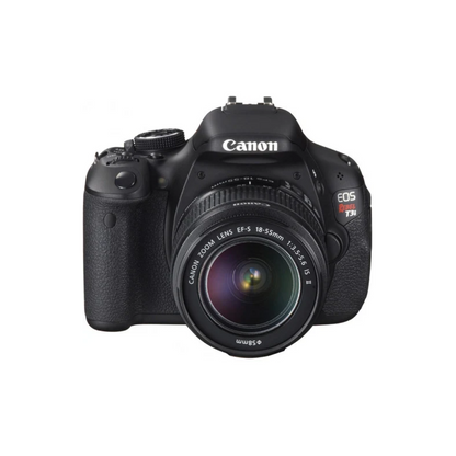 Used Canon EOS Rebel T3i DSLR camera with EF-S 18-55mm IS II lens