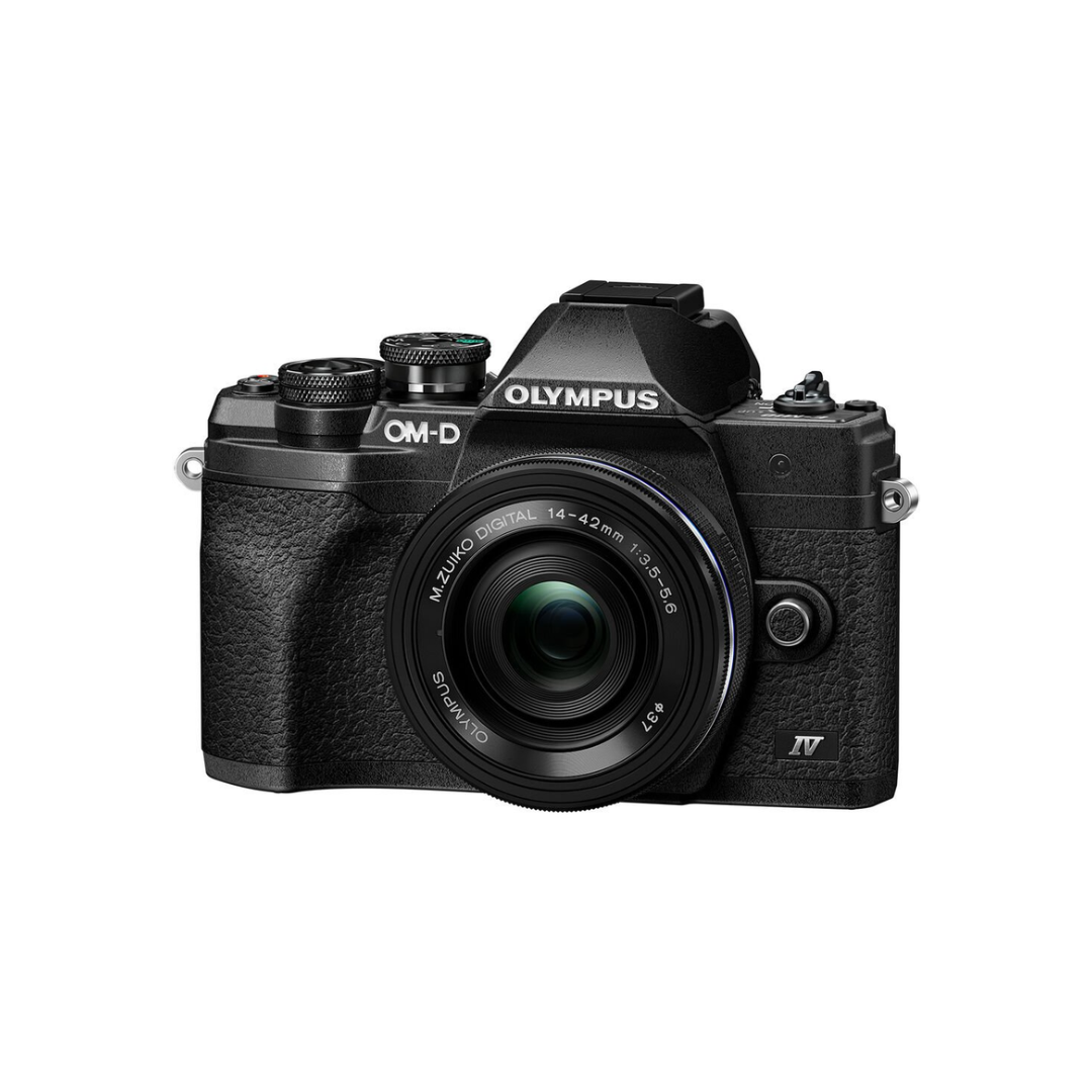 Unboxed Olympus OM-D E-M10 Mark IV mirrorless digital camera with 14-42mm lens