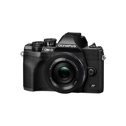 Unboxed Olympus OM-D E-M10 Mark IV mirrorless digital camera with 14-42mm lens