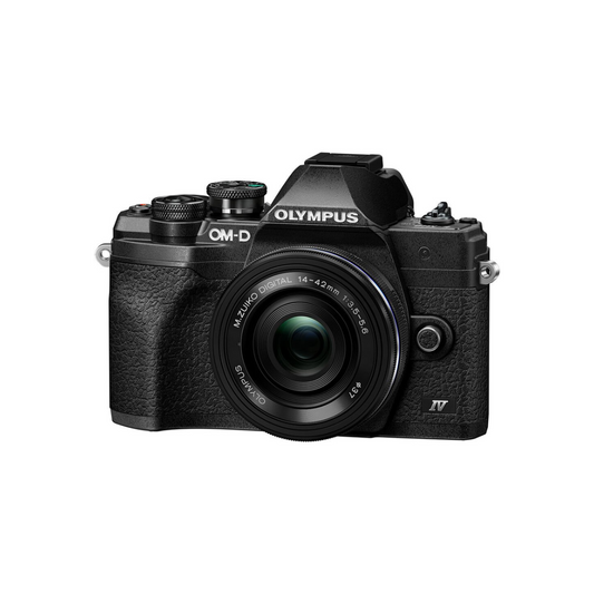 Unboxed Olympus OM-D E-M10 Mark IV mirrorless digital camera with 14-42mm lens