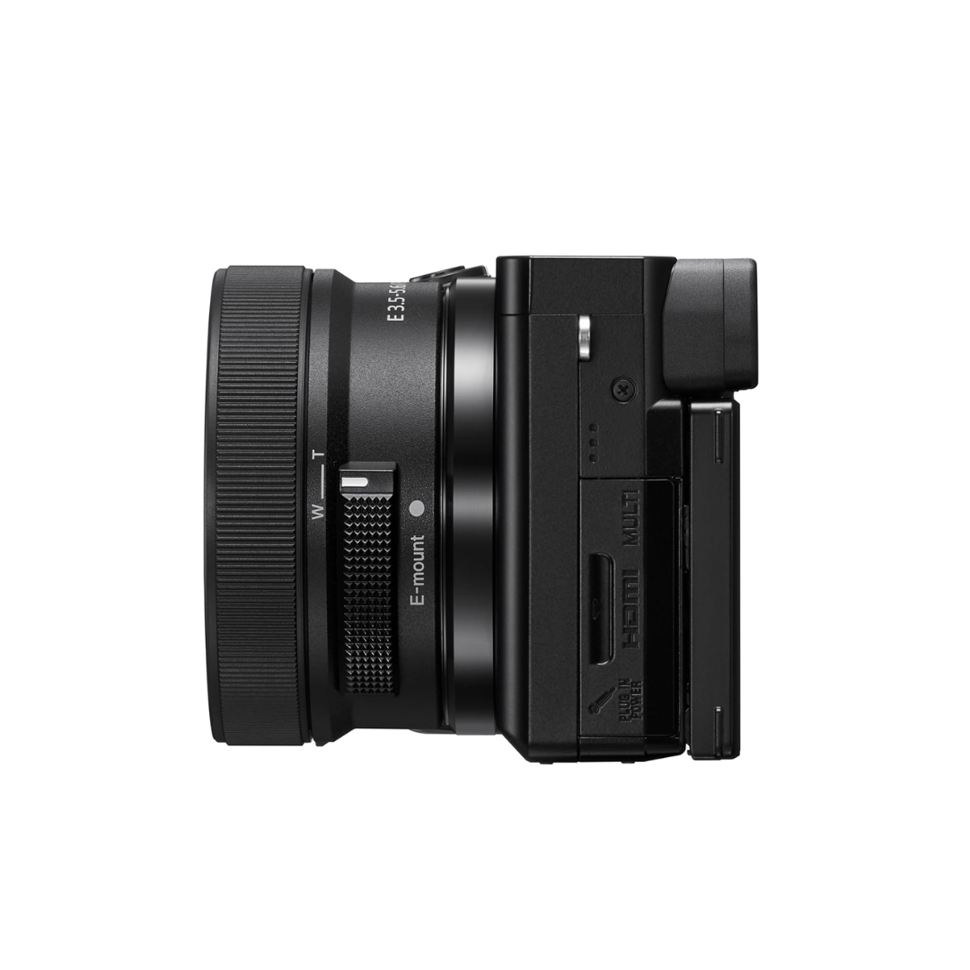UNBOXED Sony Alpha ILCE-6100X Mirrorless Camera with Upgraded SELP1650 Version 2 Power Zoom Lens and SEL55210 Telephoto Zoom Lens