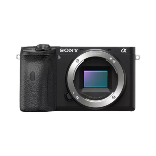 Unboxed Sony a6600 mirrorless camera body featuring a compact black design and advanced APS-C camera technology.