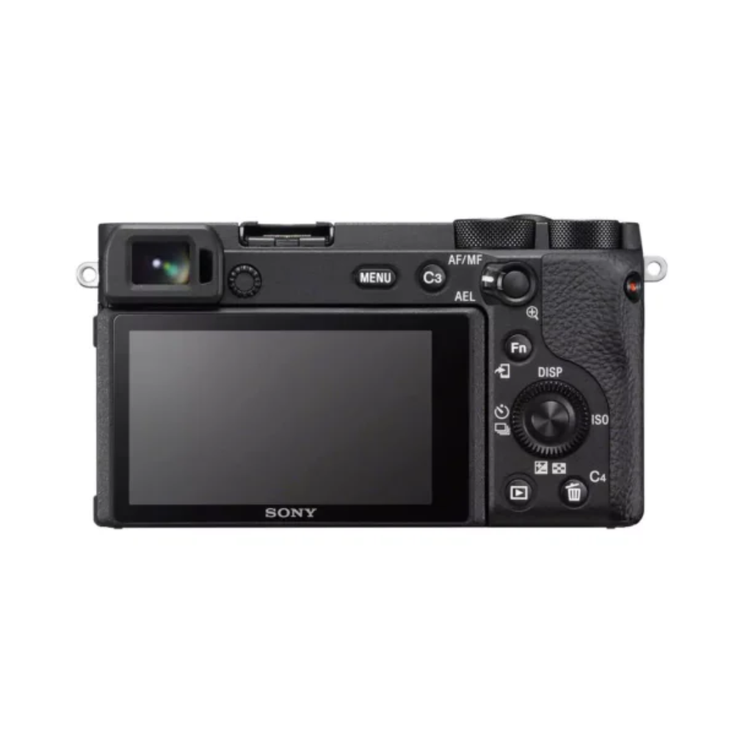 Unboxed Sony a6600 mirrorless camera body featuring a compact black design and advanced APS-C camera technology.
