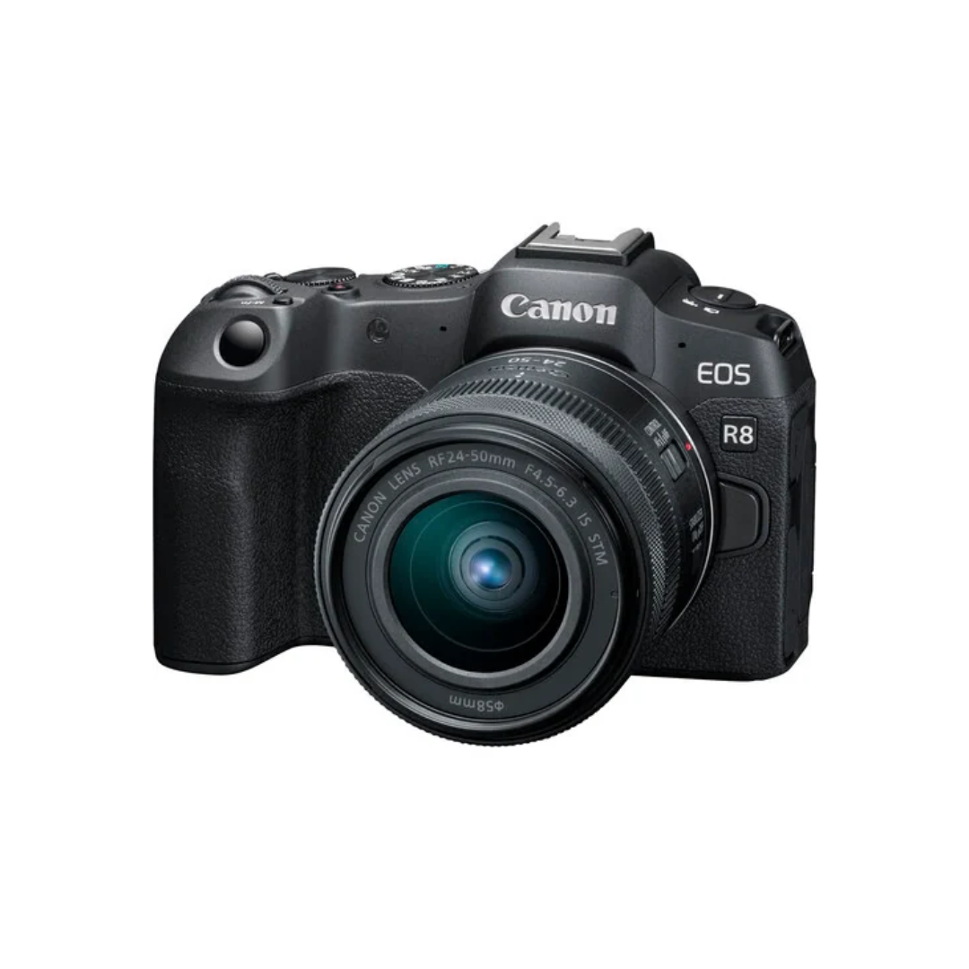 Used Canon EOS R8 mirrorless camera with RF 24-105mm F4-7.1 IS STM lens