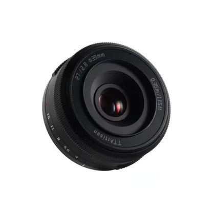 Used TTArtisan AF 27mm f/2.8 lens for Sony E-mount mirrorless cameras available at Camera Club. Compact autofocus prime lens for street, travel, and everyday photography.