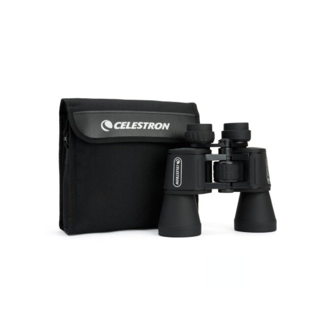 Celestron UpClose G2 10x50 Porro Binocular 71256 for bird watching, wildlife observation, travel, sports events, and outdoor adventures, available at Camera Club.