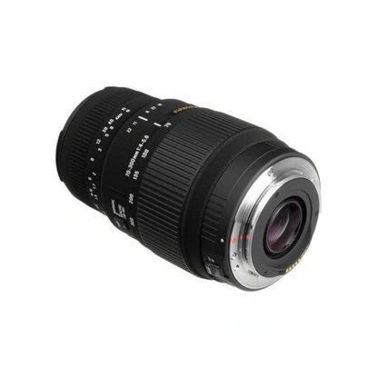Used Sigma 70-300mm f/4-5.6 DG telephoto zoom lens for Canon EF mount available at Camera Club. Ideal for wildlife, sports, portraits, and everyday photography.