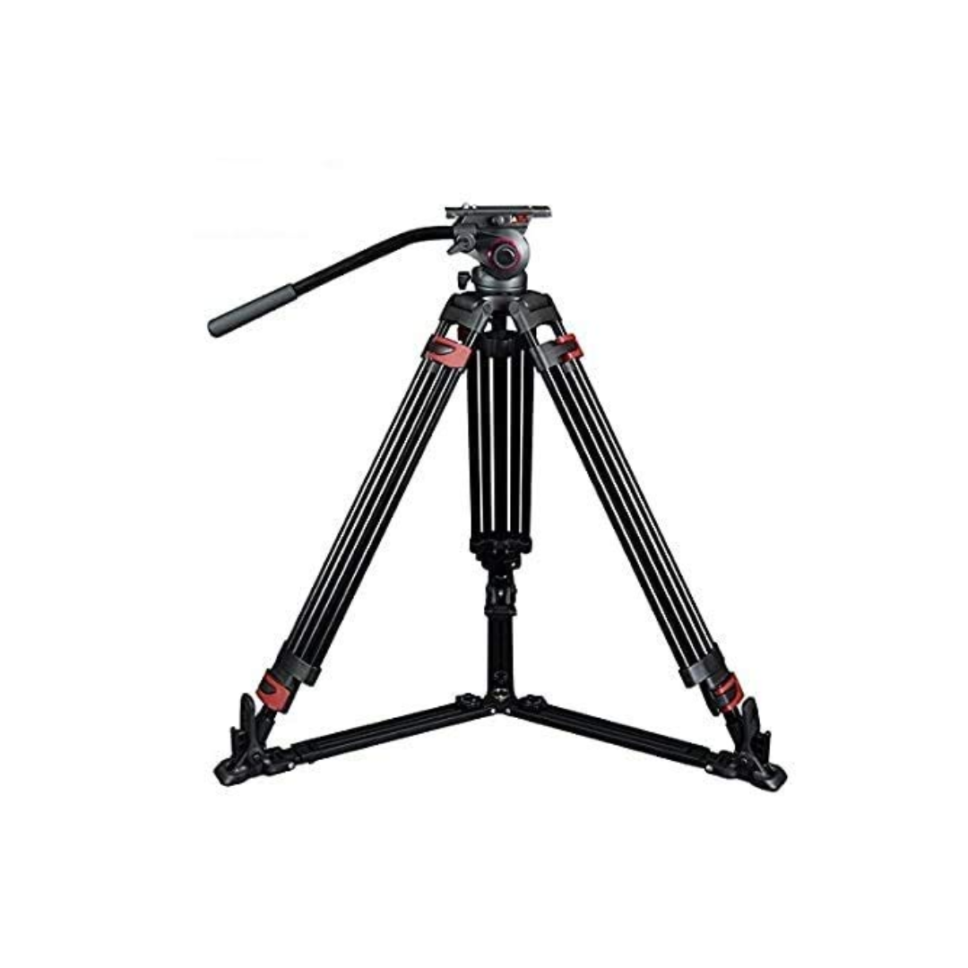 Miliboo MTT601A fluid video tripod kit with ground spreader for professional video production