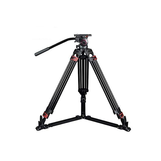 Miliboo MTT601A fluid video tripod kit with ground spreader for professional video production