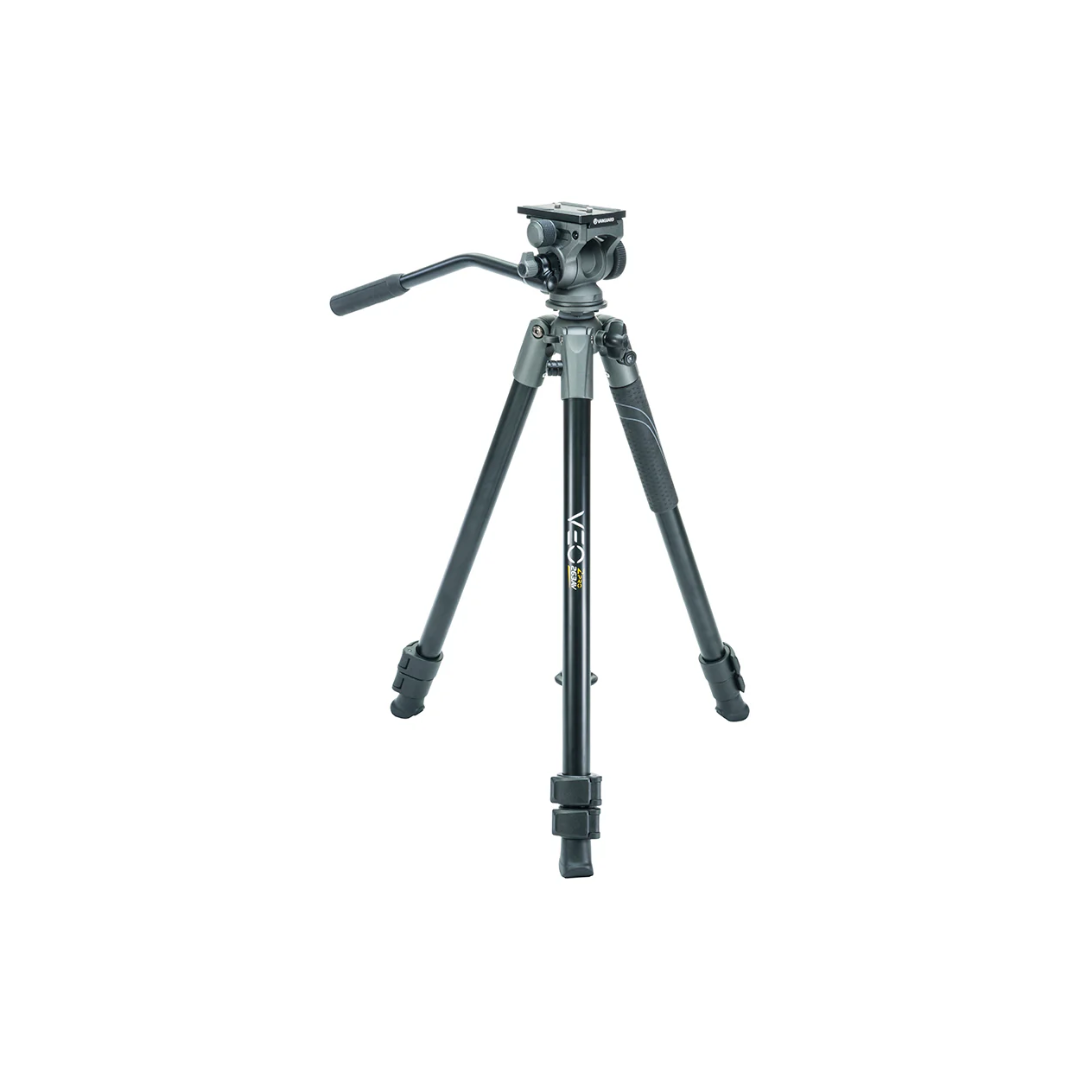 Unboxed Vanguard VEO II Pro 263AV aluminum video tripod kit with fluid head for professional camera and video shooting