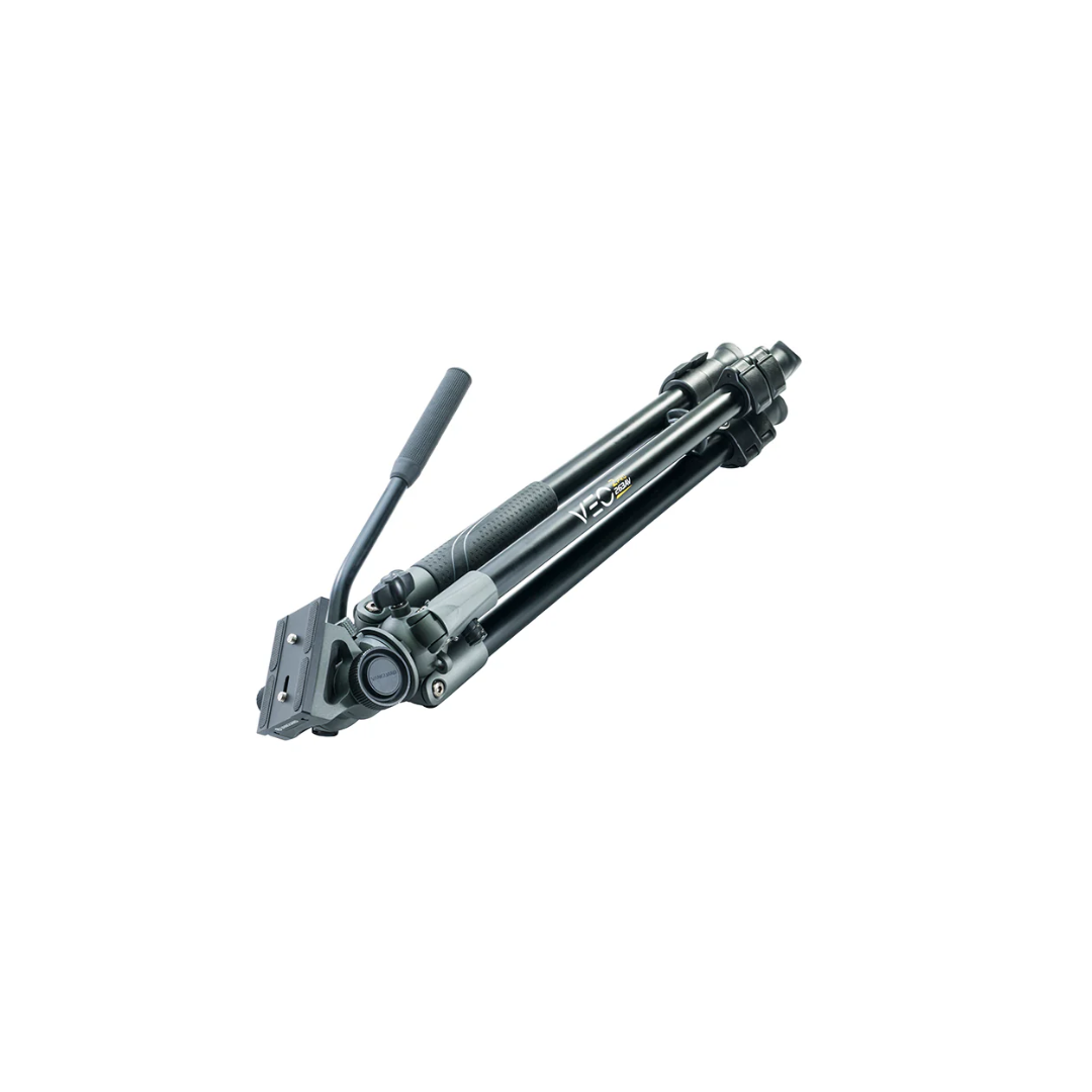 Unboxed Vanguard VEO II Pro 263AV aluminum video tripod kit with fluid head for professional camera and video shooting