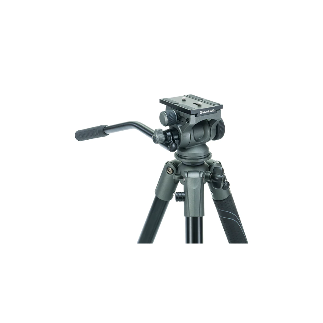 Unboxed Vanguard VEO II Pro 263AV aluminum video tripod kit with fluid head for professional camera and video shooting