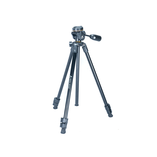 Unboxed Vanguard Vesta 203 AP aluminum tripod with 3-way pan head for cameras